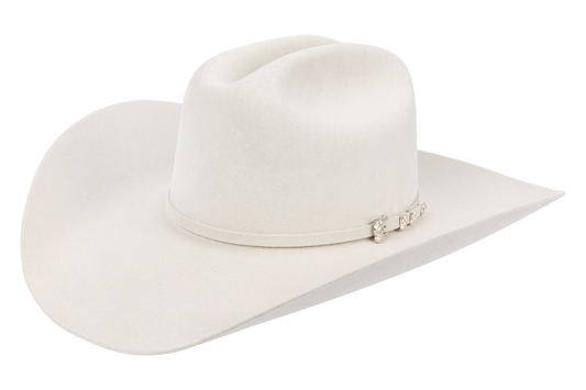 Resistol George Strait 6X Logan Felt Cowboy Hat - Silver Belly