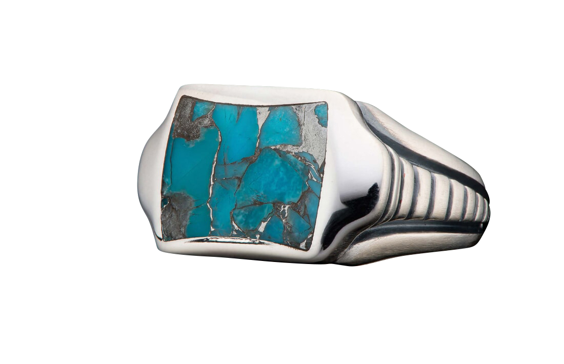 William Henry Sleek Ring - Turquoise