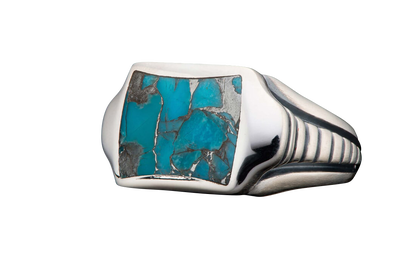 William Henry Sleek Ring - Turquoise