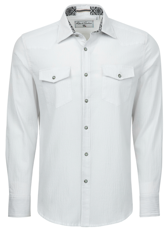 Robert Graham Cantina Snap Front Shirt - White
