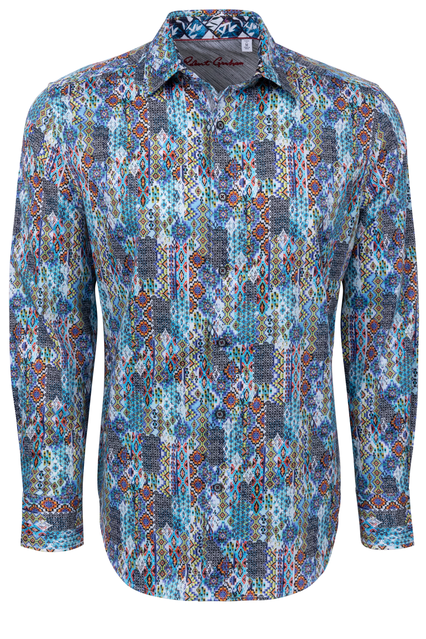 Robert Graham Merola Button-Front Shirt