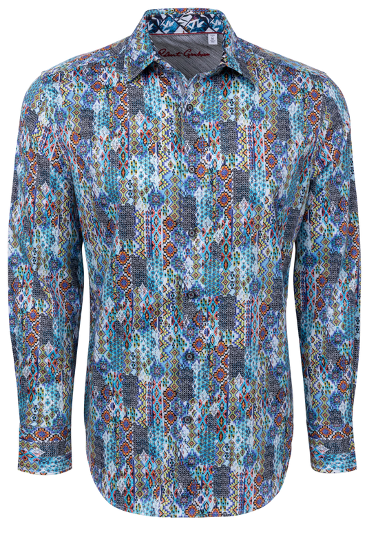 Robert Graham Merola Button-Front Shirt