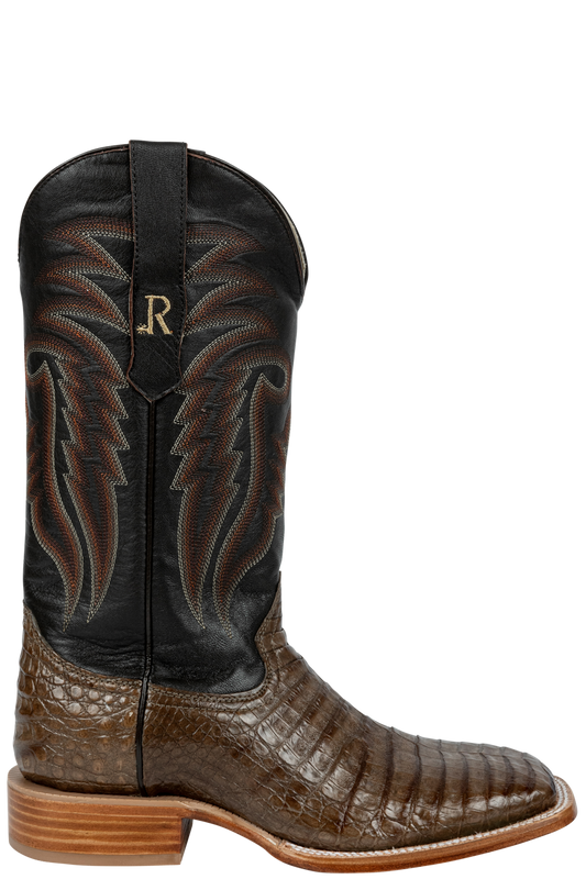R. Watson Caiman Belly Cowboy Boots - Coco