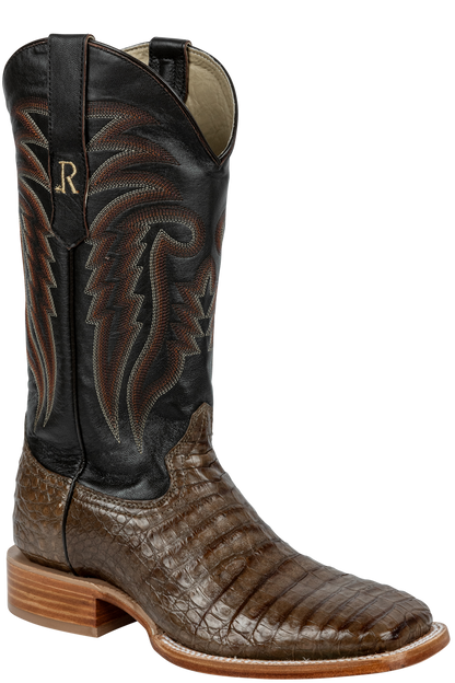 R. Watson Caiman Belly Cowboy Boots - Coco