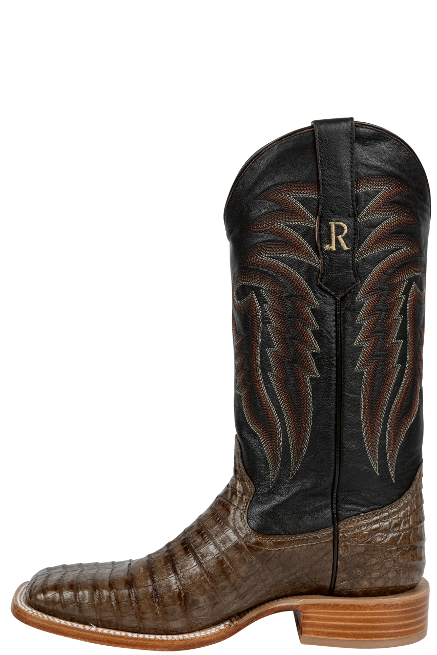 R. Watson Caiman Belly Cowboy Boots - Coco