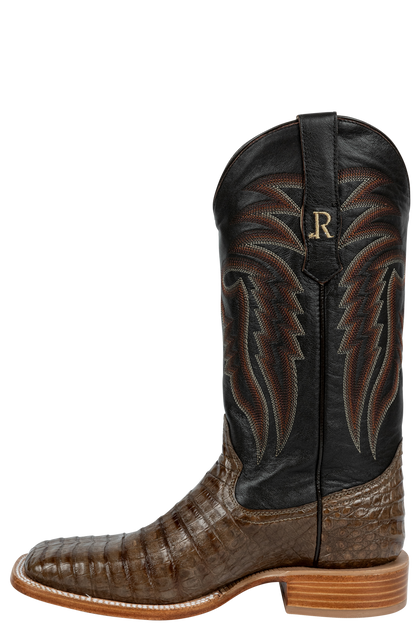R. Watson Caiman Belly Cowboy Boots - Coco