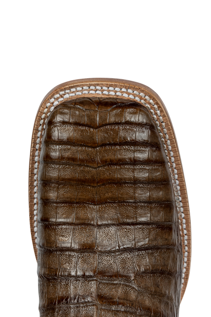 R. Watson Caiman Belly Cowboy Boots - Coco