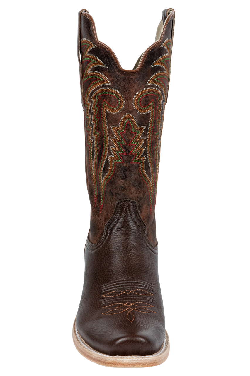 R. Watson Deer Narrow Cowboy Boots - Chocolate
