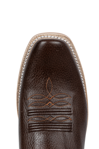 R. Watson Deer Narrow Cowboy Boots - Chocolate
