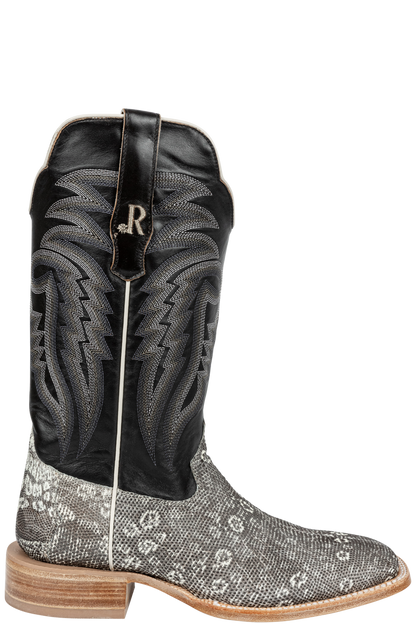 R. Watson Ringtail Lizard Cowboy Boots - Natural