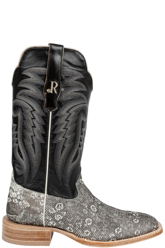 R. Watson Ringtail Lizard Cowboy Boots - Natural