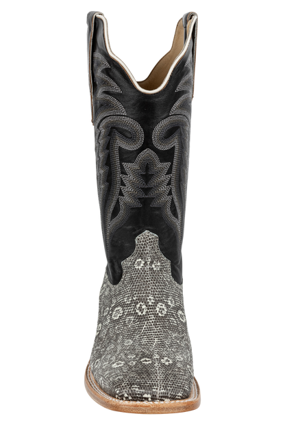 R. Watson Ringtail Lizard Cowboy Boots - Natural