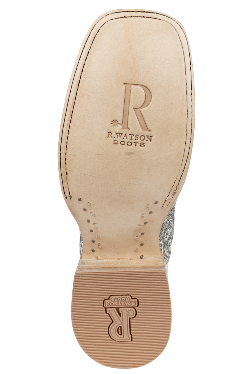 R. Watson Ringtail Lizard Cowboy Boots - Natural