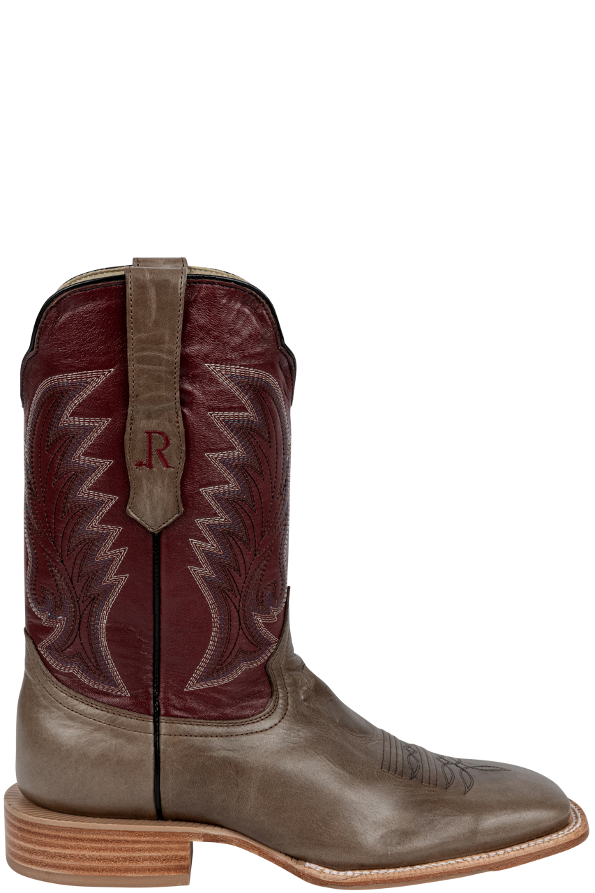 R. Watson Old Fashioned Cowboy Boots - Charcoal