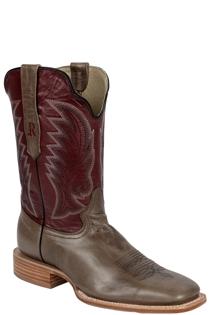 R. Watson Old Fashioned Cowboy Boots - Charcoal