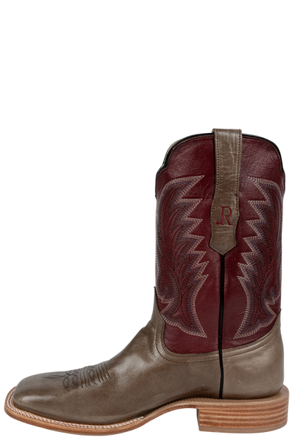 R. Watson Old Fashioned Cowboy Boots - Charcoal