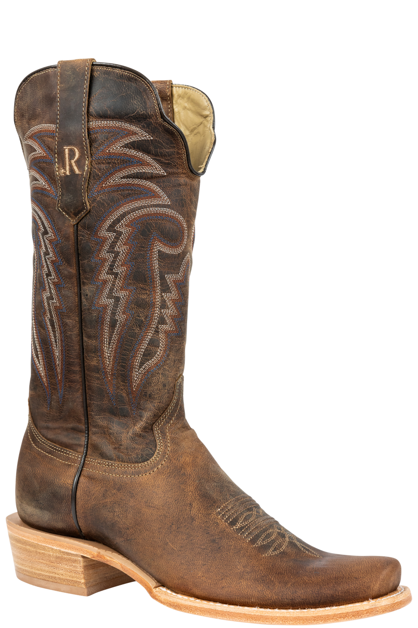 R. Watson Goat Cowboy Boots - Tan