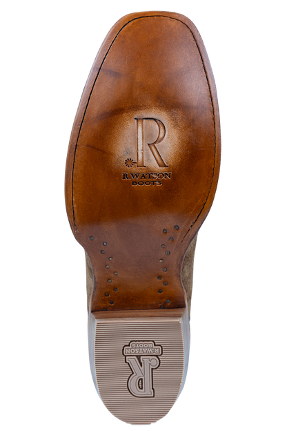 R. Watson Cowhide Cowboy Boots - Arizona Tan