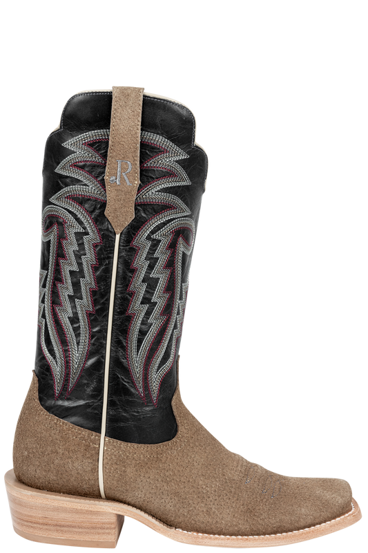 R. Watson Boar Narrow Cowboy Boots - Cafe