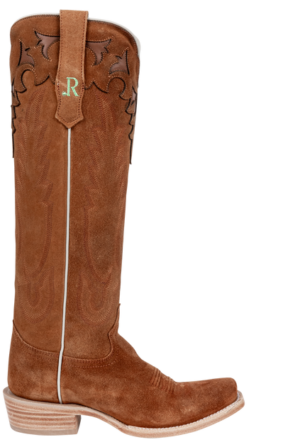 R. Watson Roughout Narrow Cowgirl Boots - Ginger