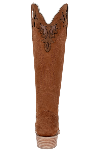 R. Watson Roughout Narrow Cowgirl Boots - Ginger