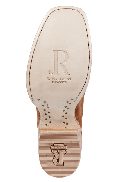 R. Watson Roughout Narrow Cowgirl Boots - Ginger