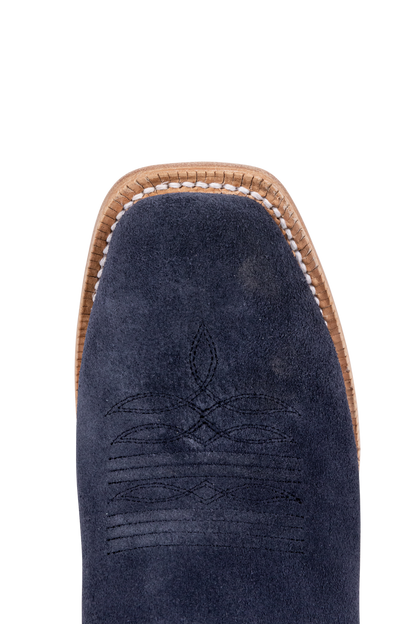 R. Watson Roughout Narrow Cowgirl Boots - Midnight Blue
