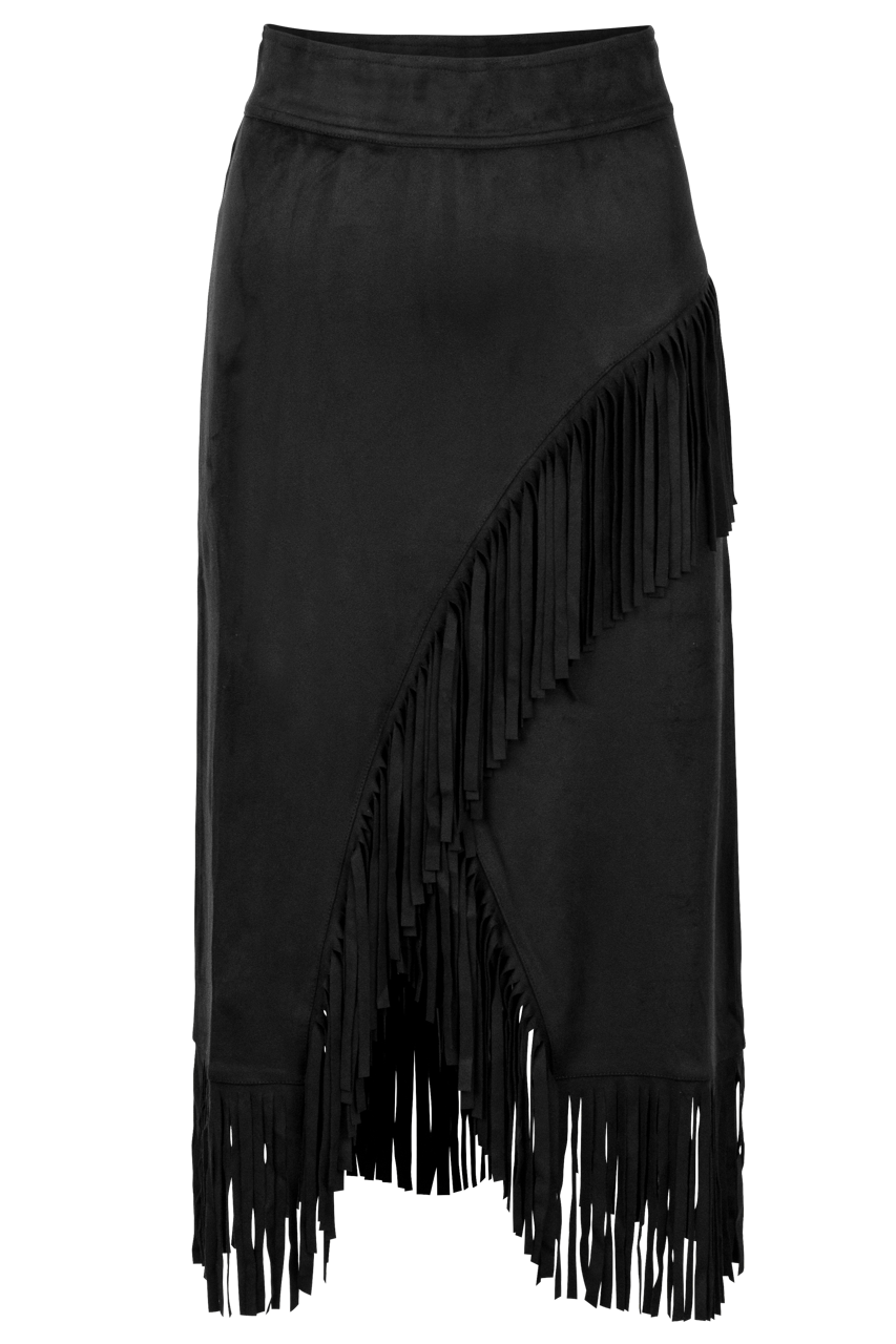 W.A.Y. Fringe Wrap Skirt