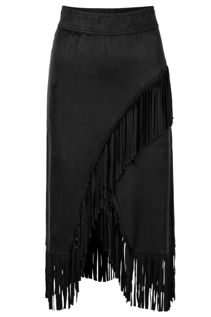 W.A.Y. Fringe Wrap Skirt