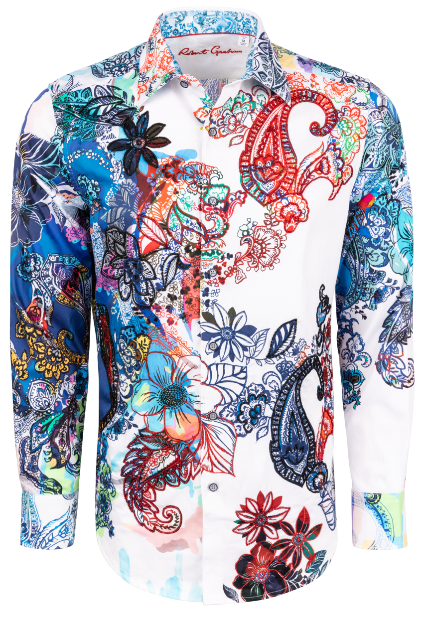 Robert Graham Branca Button-Front Shirt