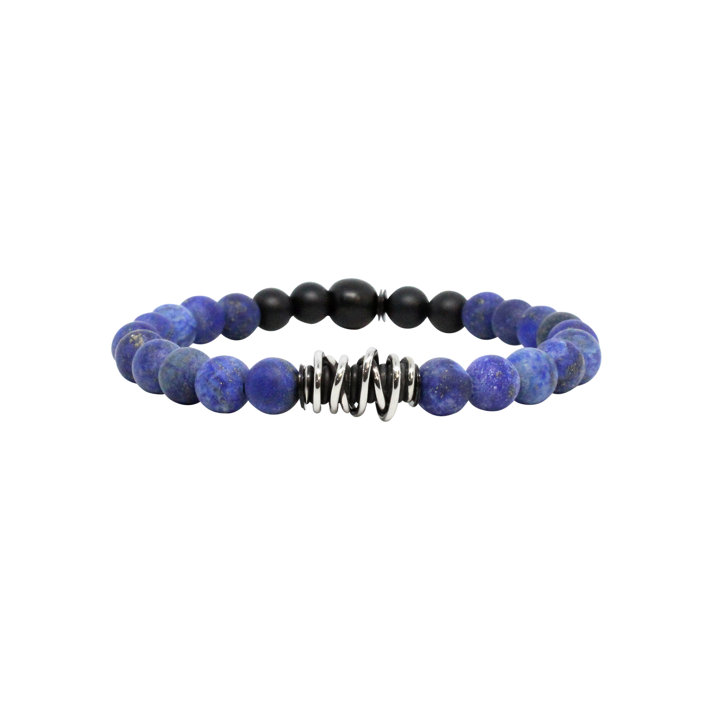 Kenton Michael Blue Marble Beaded Bracelet