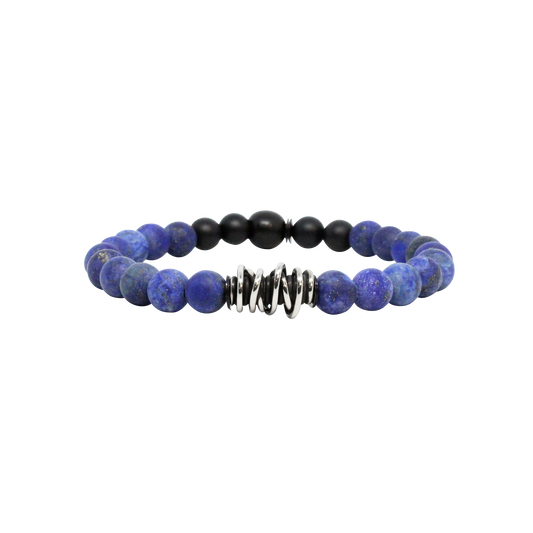 Kenton Michael Blue Marble Beaded Bracelet