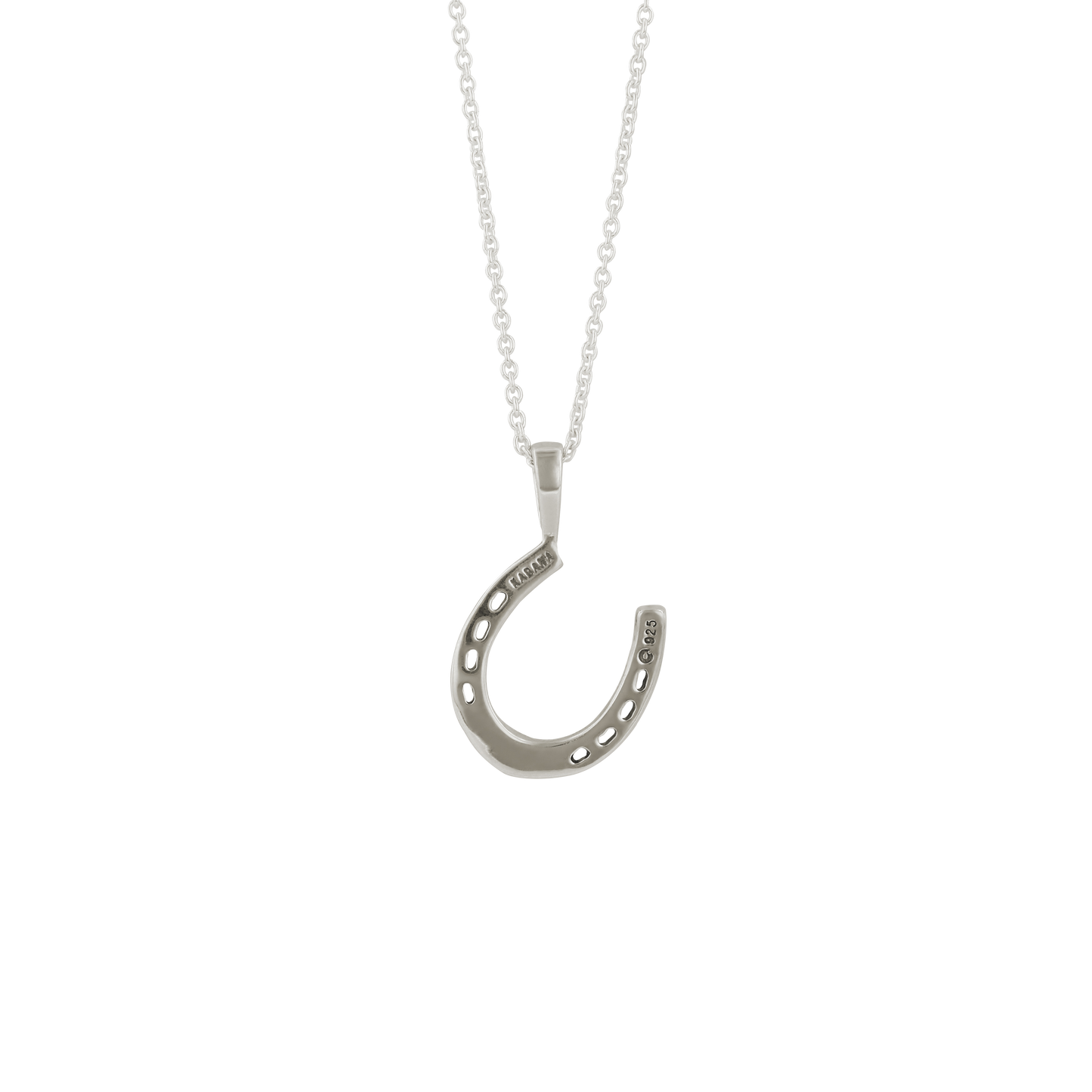 Sterling Silver Horseshoe Pendant Necklace