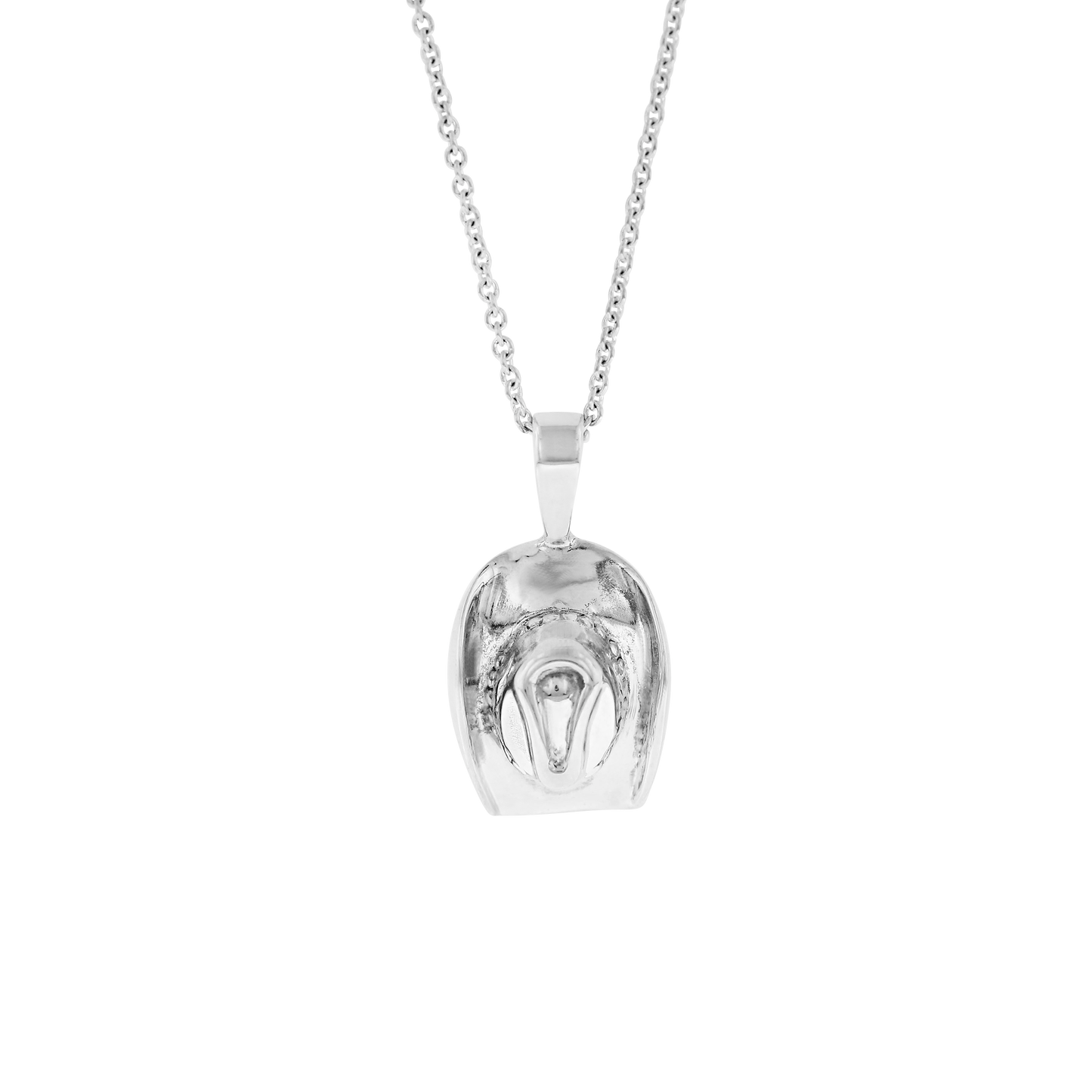 Sterling Silver Cowboy Hat Pendant Necklace