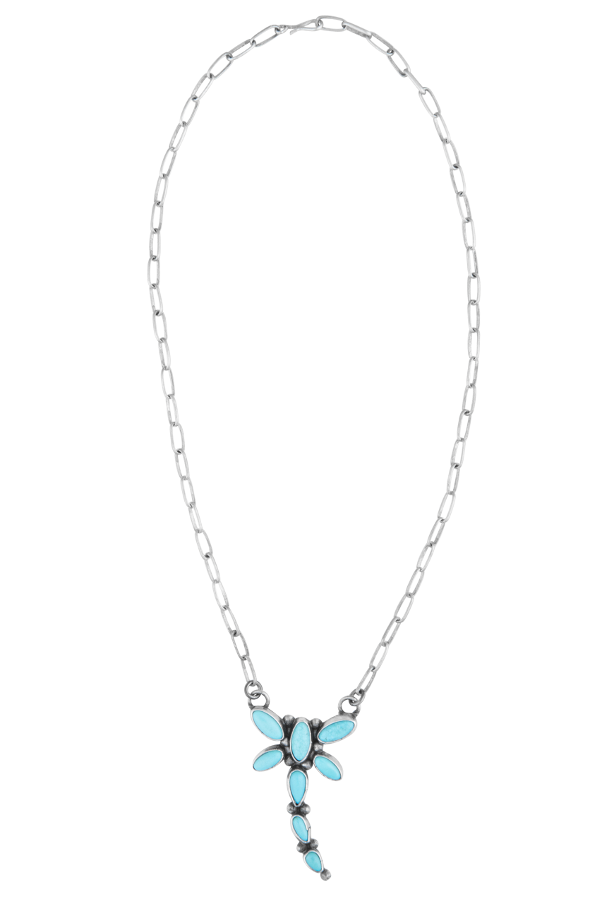 Turquoise Dragonfly Pendant Necklace
