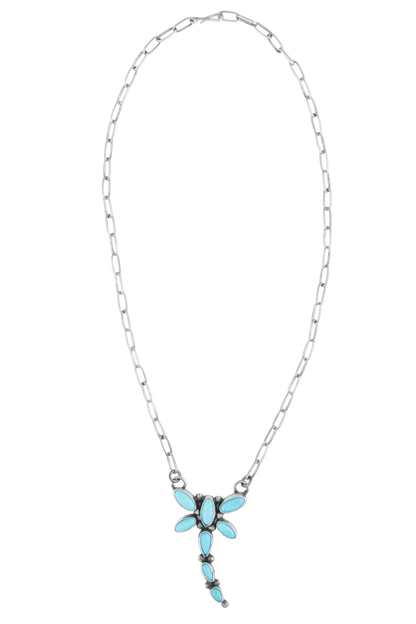 Turquoise Dragonfly Pendant Necklace