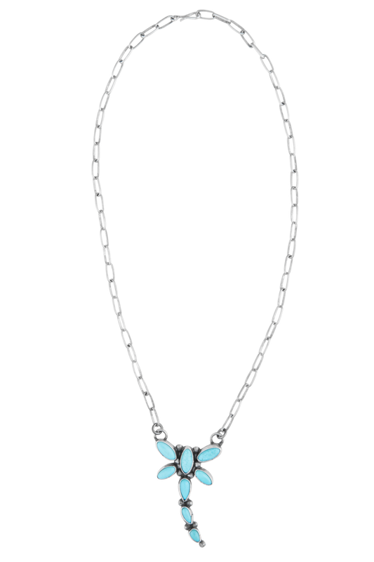 Turquoise Dragonfly Pendant Necklace