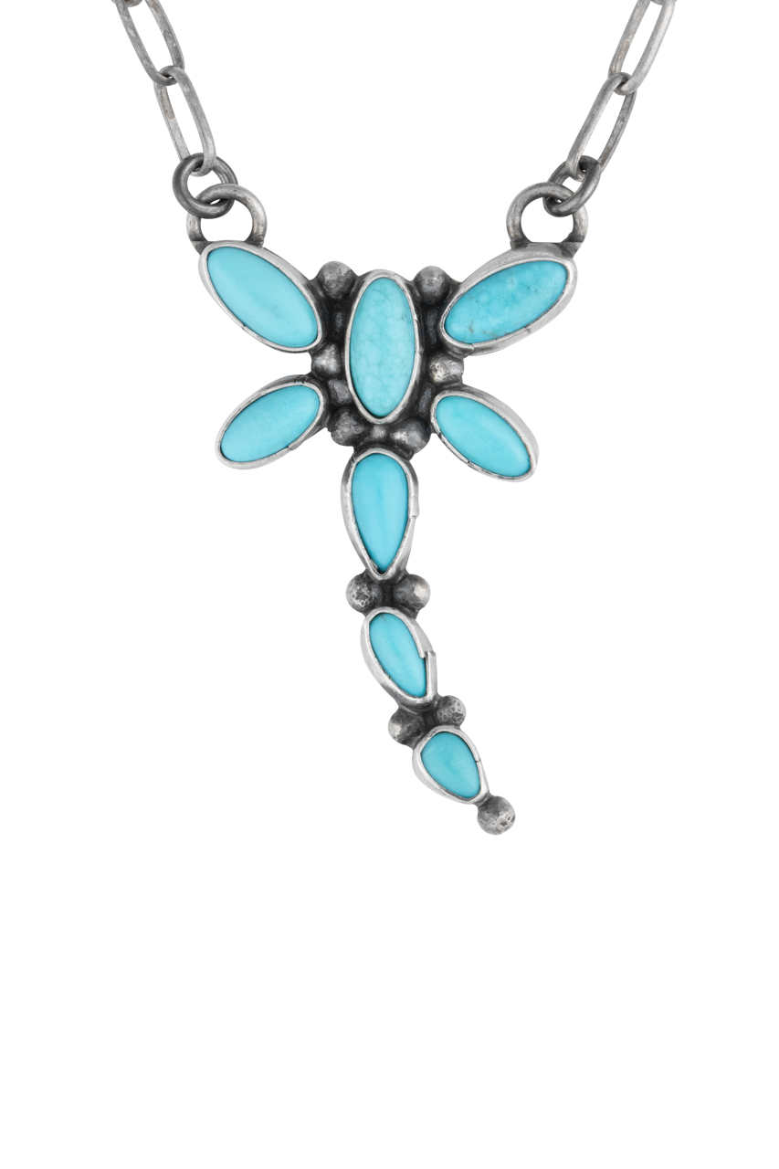 Turquoise Dragonfly Pendant Necklace