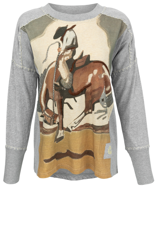 Double D Ranch Charlie Card Graphic Top