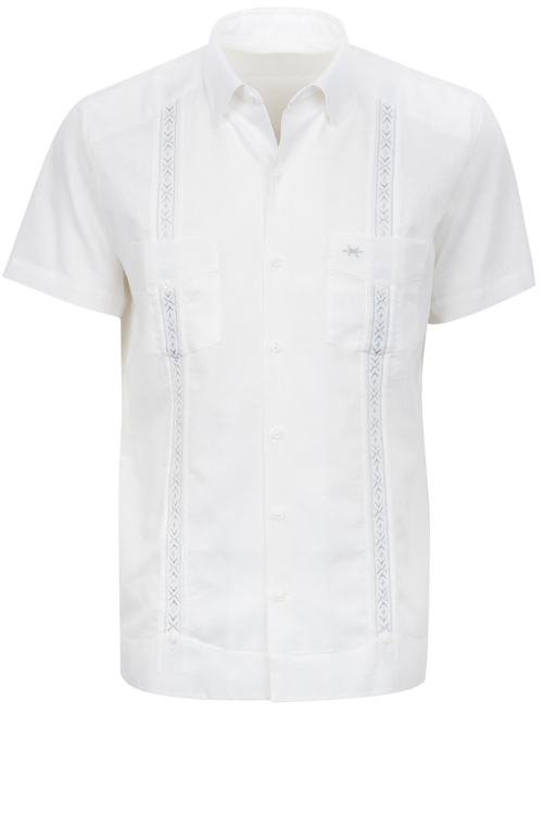 トップス ESTRELLA STANDARD GUAYABERA Texas Standard Gray Tejas Guayabera Western Shirt | Pinto Ranch