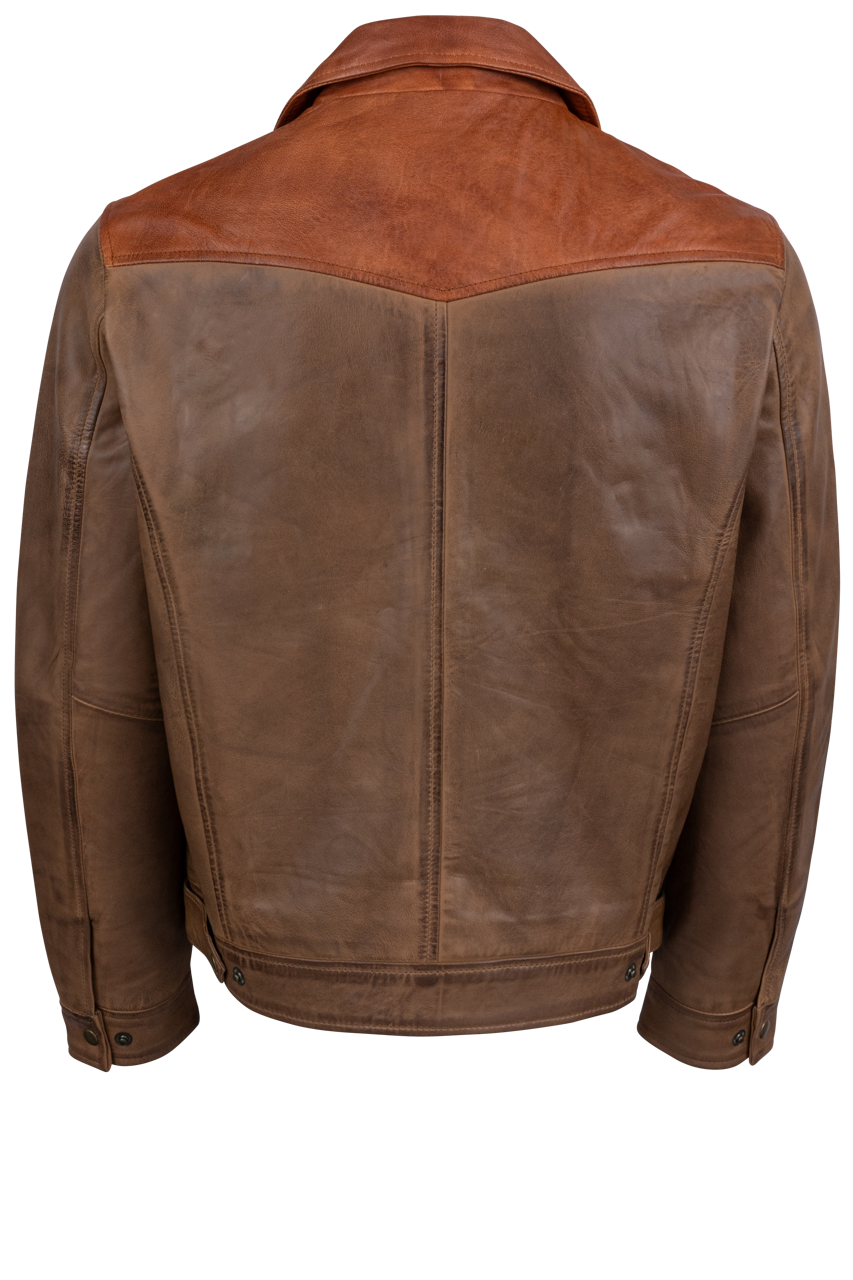 Maverick's Ranchers Two-Tone Leather Jacket