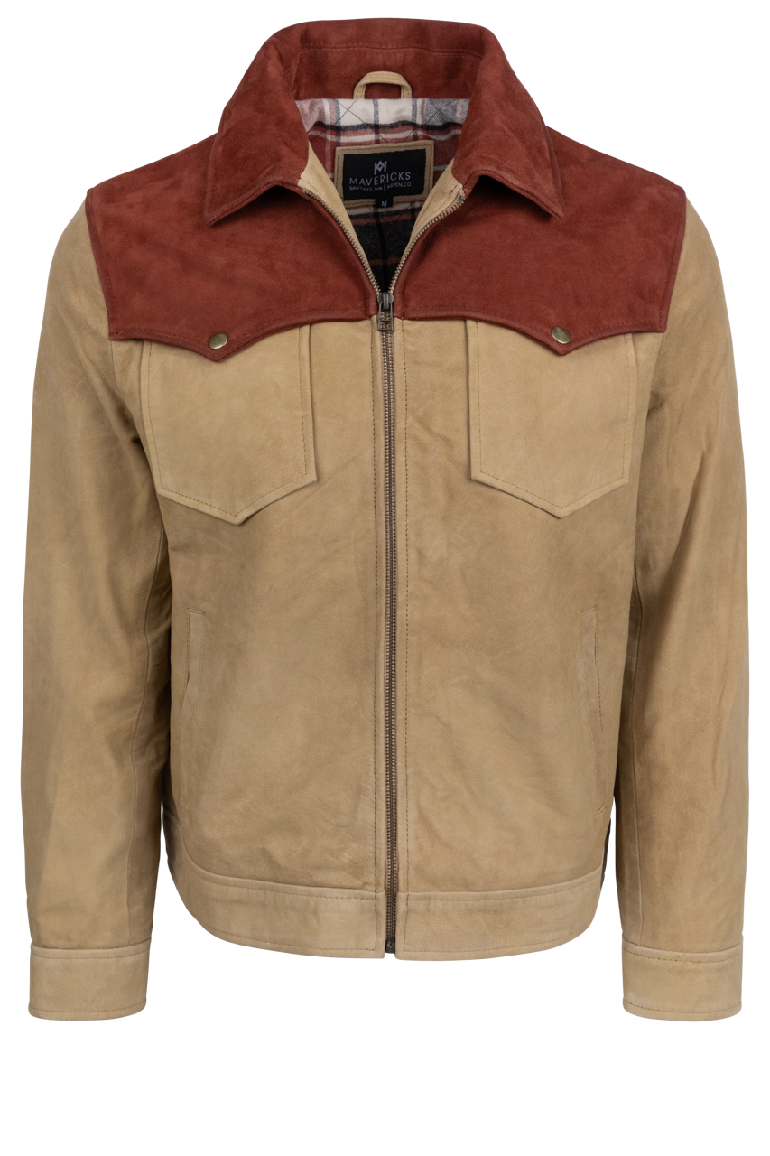 Maverick's Ranchers Two-Tone Suede Leather Jacket