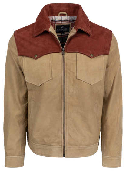 Maverick's Ranchers Two-Tone Suede Leather Jacket