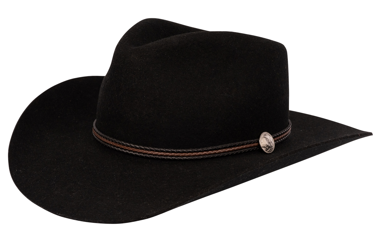 Stetson Black Woodrow Wool Hat | Pinto Ranch