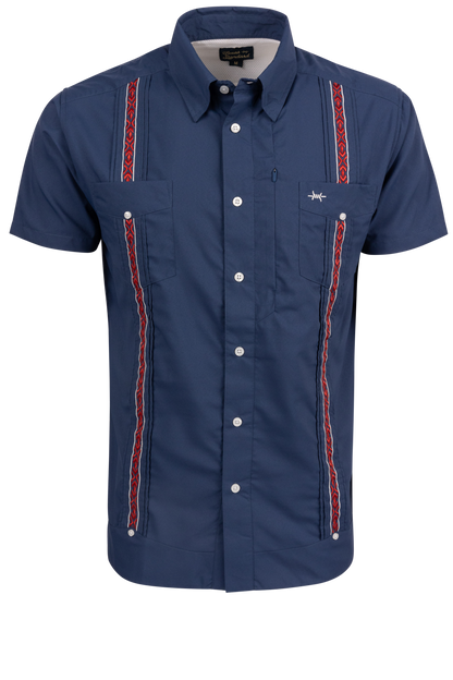 Texas Standard Libre Guayabera Fishing Shirt - Libertad