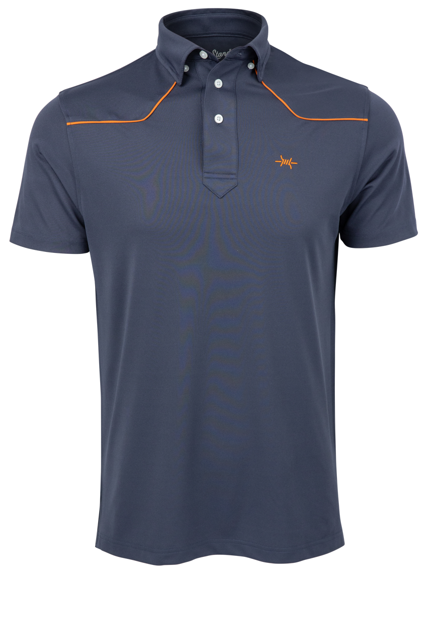 Texas Standard Lariat Polo Shirt - Dusk