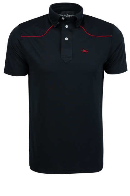 Texas Standard Lariat Polo Shirt - Black