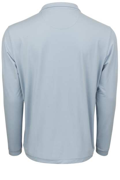 Texas Standard Performance Hybrid Quarter Zip Shirt - Bayou Blue