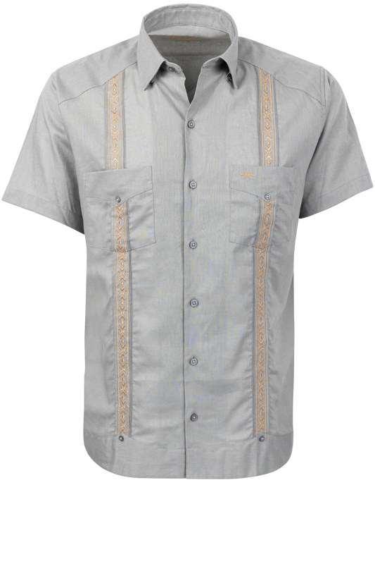 Texas Standard Tejas Guayabera Shirt - Gray