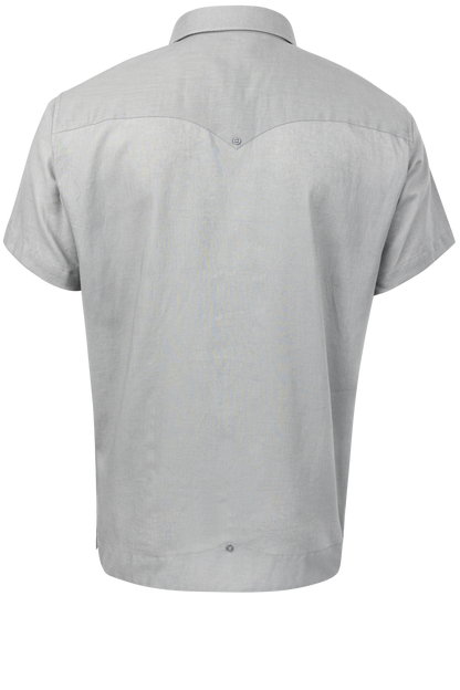 Texas Standard Tejas Guayabera Shirt - Gray